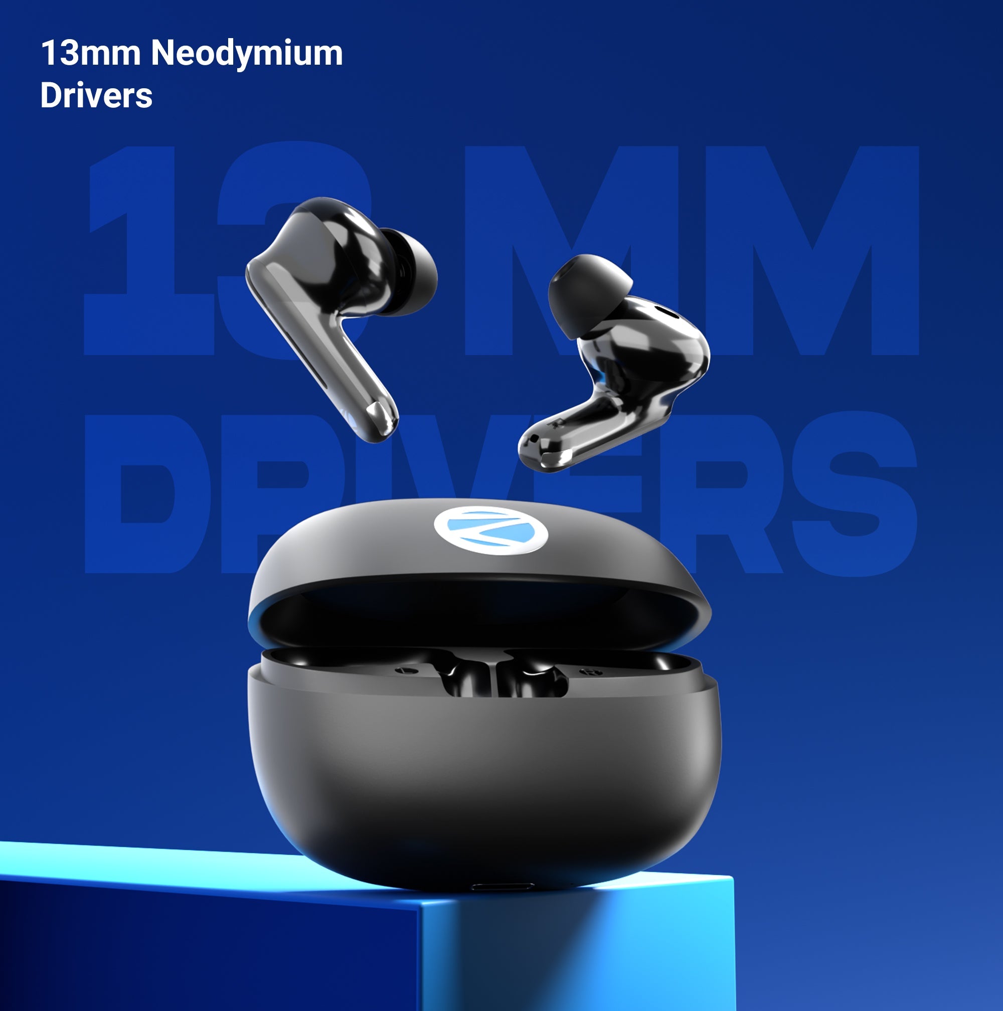 Monk Pro TWS Earbuds with Hybrid ANC (50db), 3 EQ Modes
