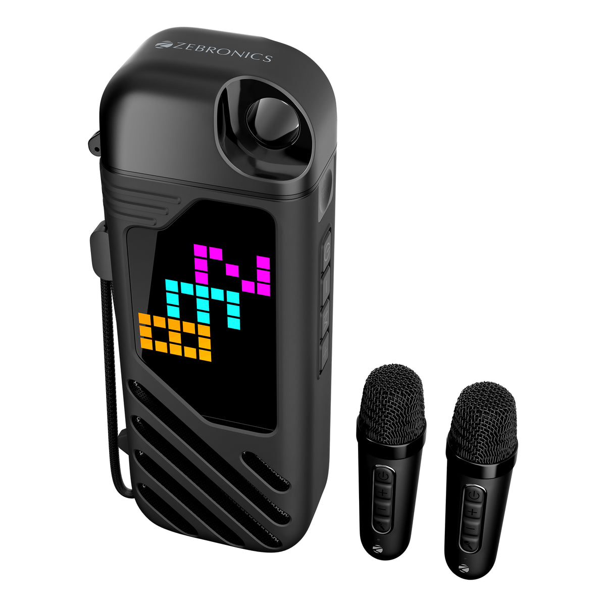 Music Bomb X50 Portable Speaker (20W) with 2 Wireless Mics