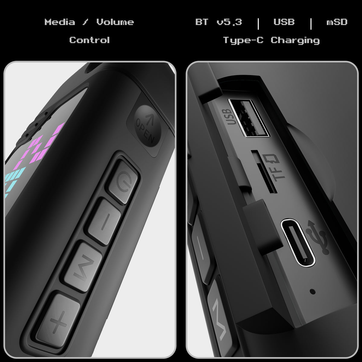 Music Bomb X50 Portable Speaker (20W) with 2 Wireless Mics