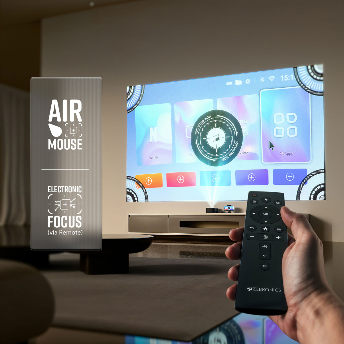 Zebronics PixaPlay Pro 500 - LED Projector
