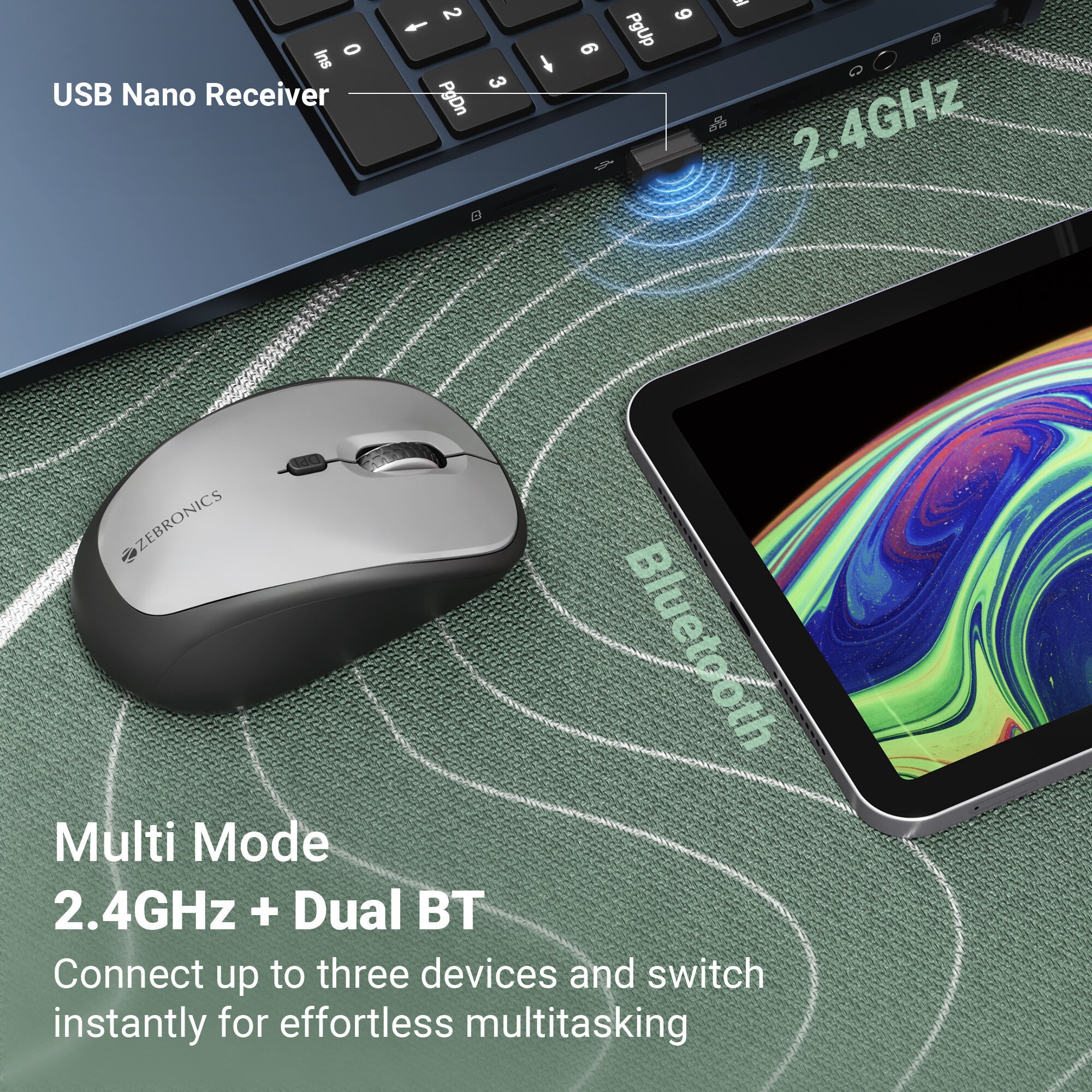 Zebronics Pulse 100 Wireless Mouse