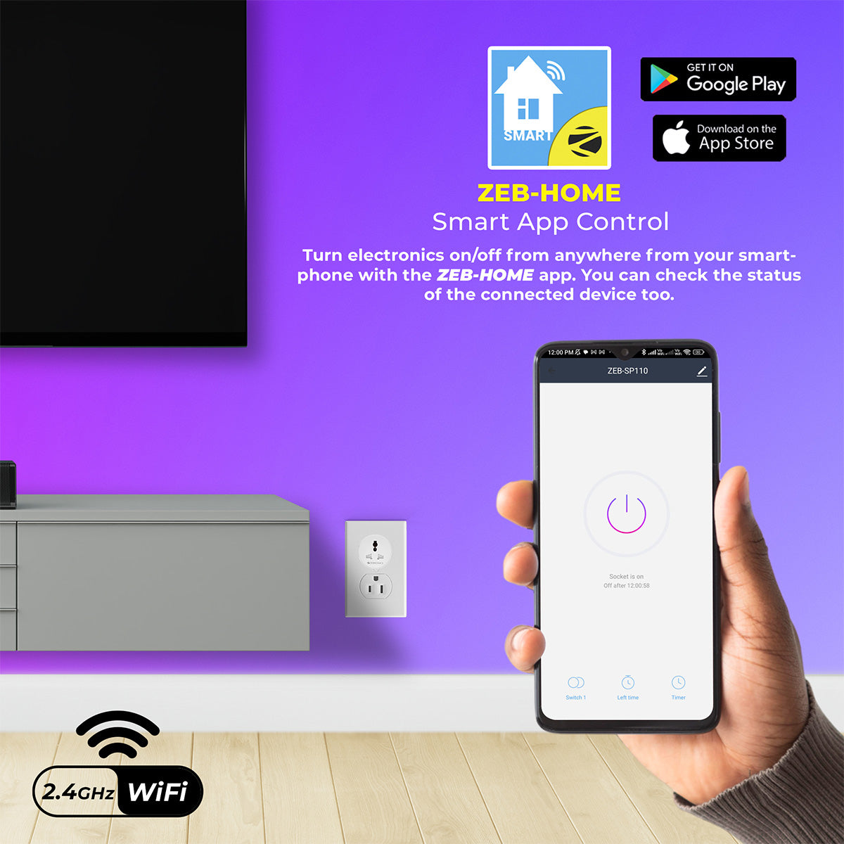 SP110 (10A) Smart WiFi Plug (compatible with Google Assistant & Alexa)