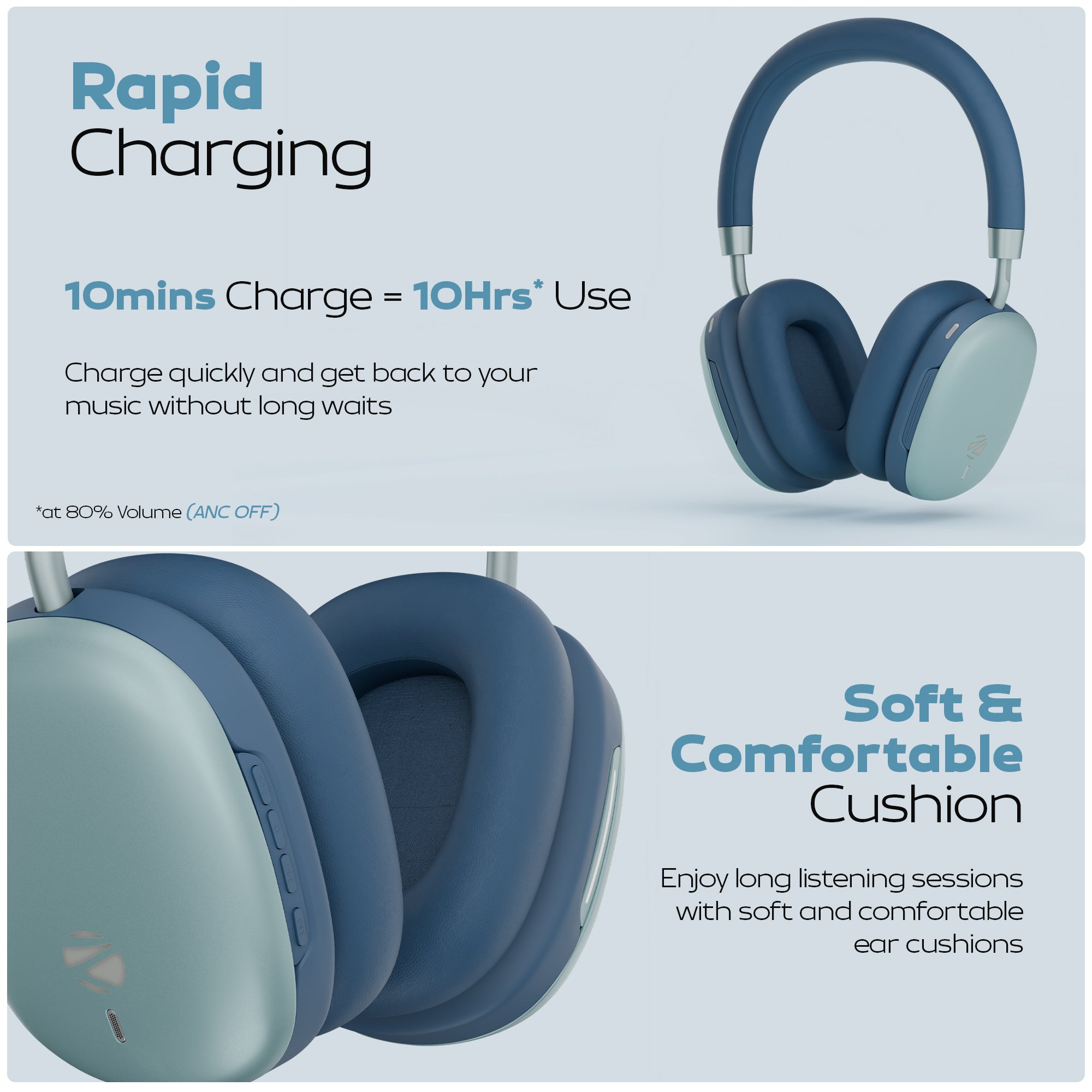 Silencio 200T 48dB Hybrid ANC Headphones