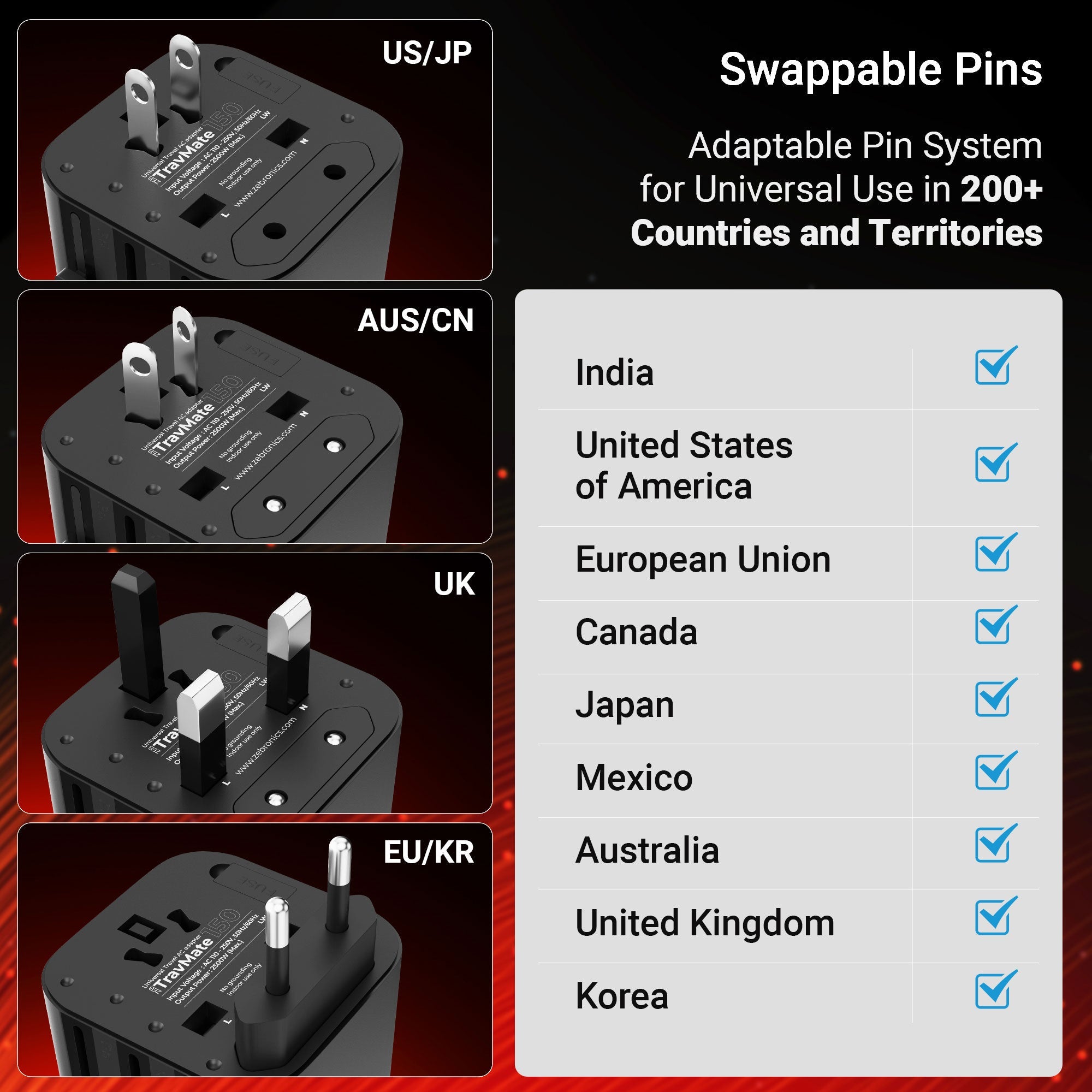 Travmate 150 Universal Travel Adapter