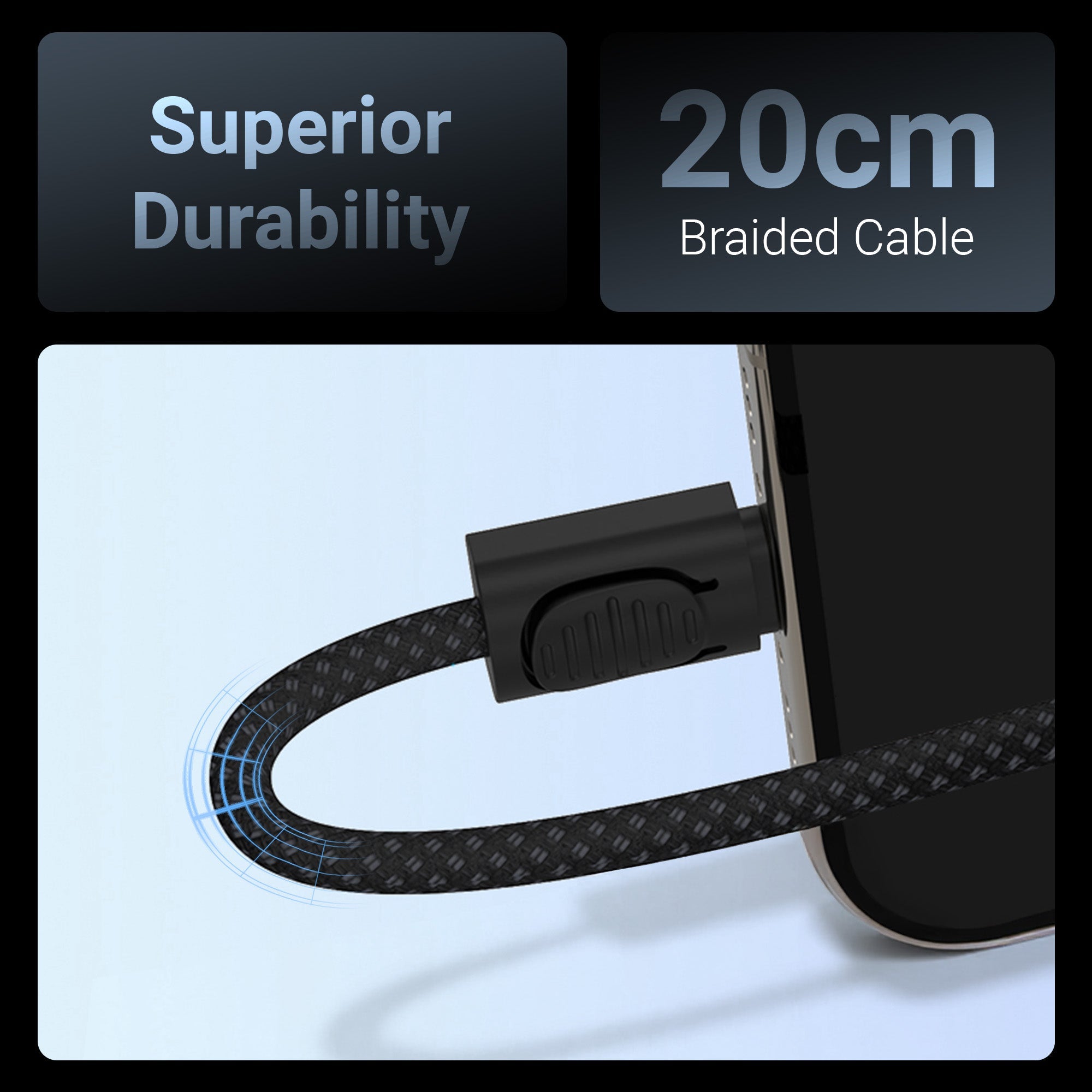 WATTZ 60CC4 Type C to Type C Braided Cable