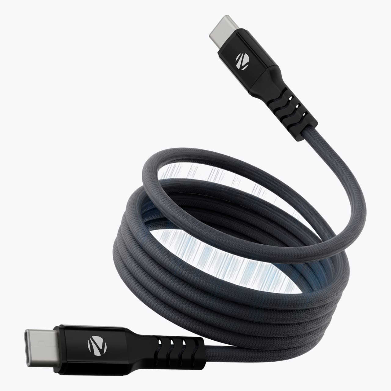 WATTZ 60MCC1 Type C to Type C Braided Magnetic Cable