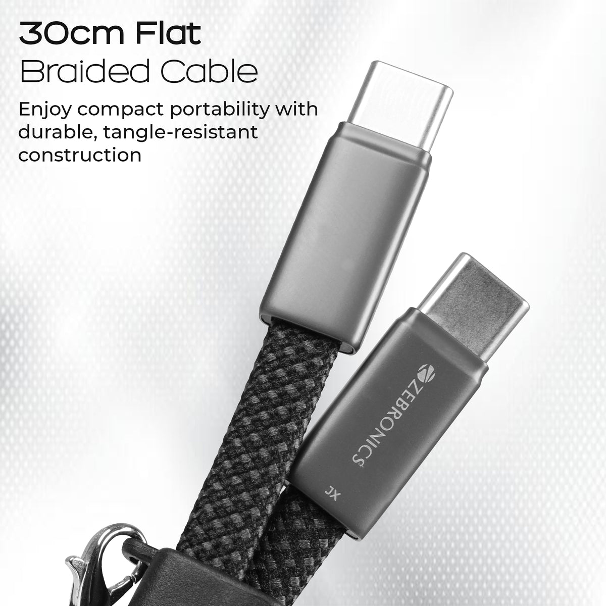 Wattz 65CC2 Type C To Type C Keychain Cable