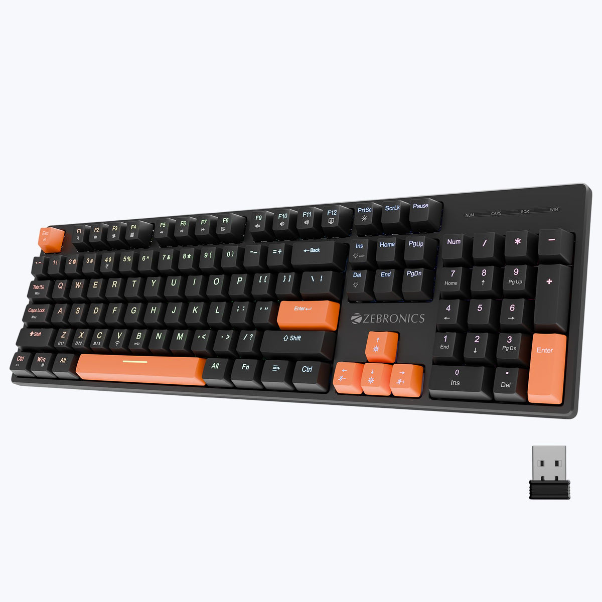 Max Ninja 104W Mechanical Keyboard (Wired & Wireless, Linear Red Switches)
