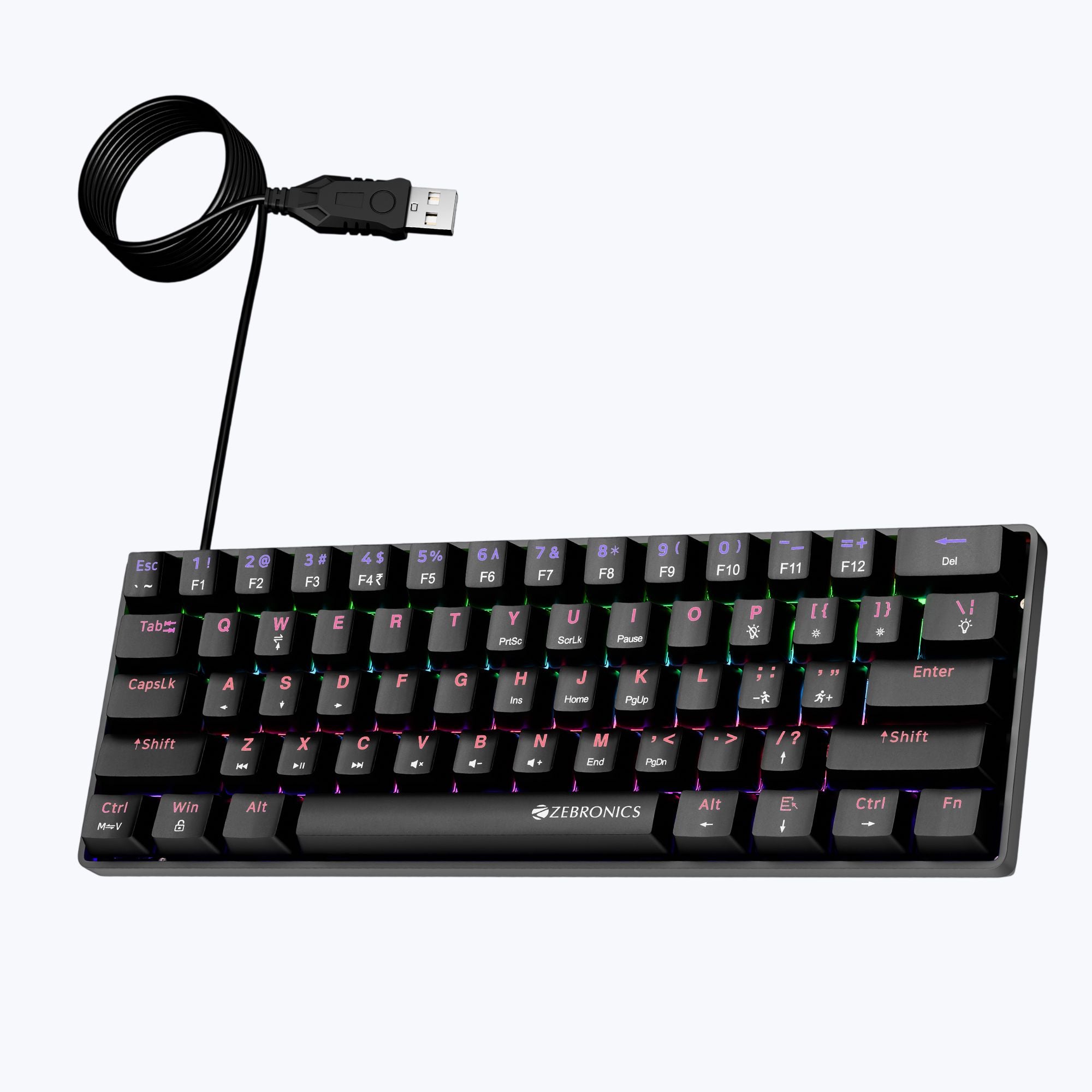Max Ninja 61 Wired Gaming Keyboard