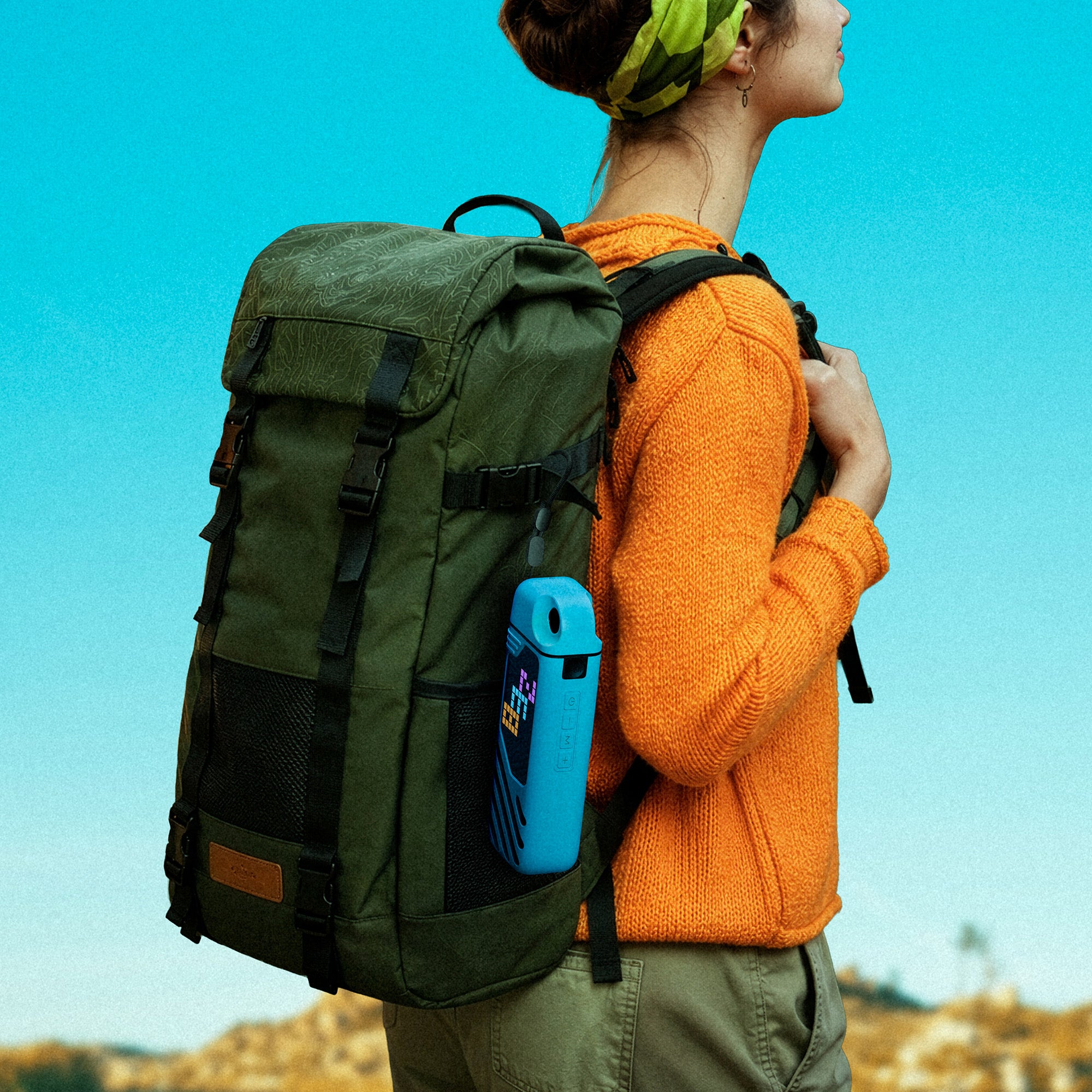 Music Bomb X50 Portable Speaker (20W) with 2 Wireless Mics