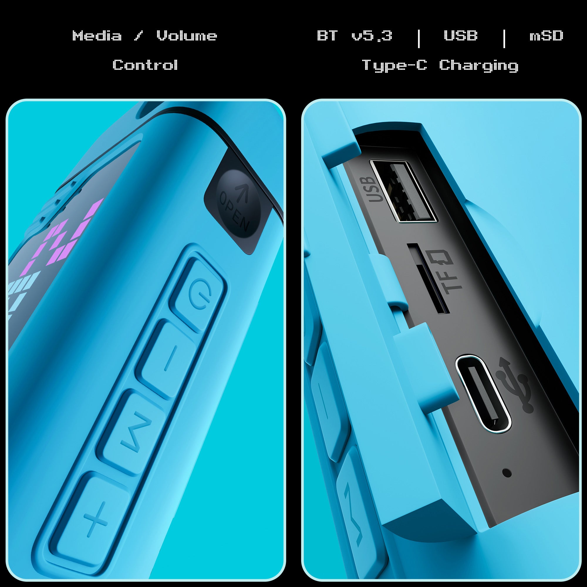 Music Bomb X50 Portable Speaker (20W) with 2 Wireless Mics