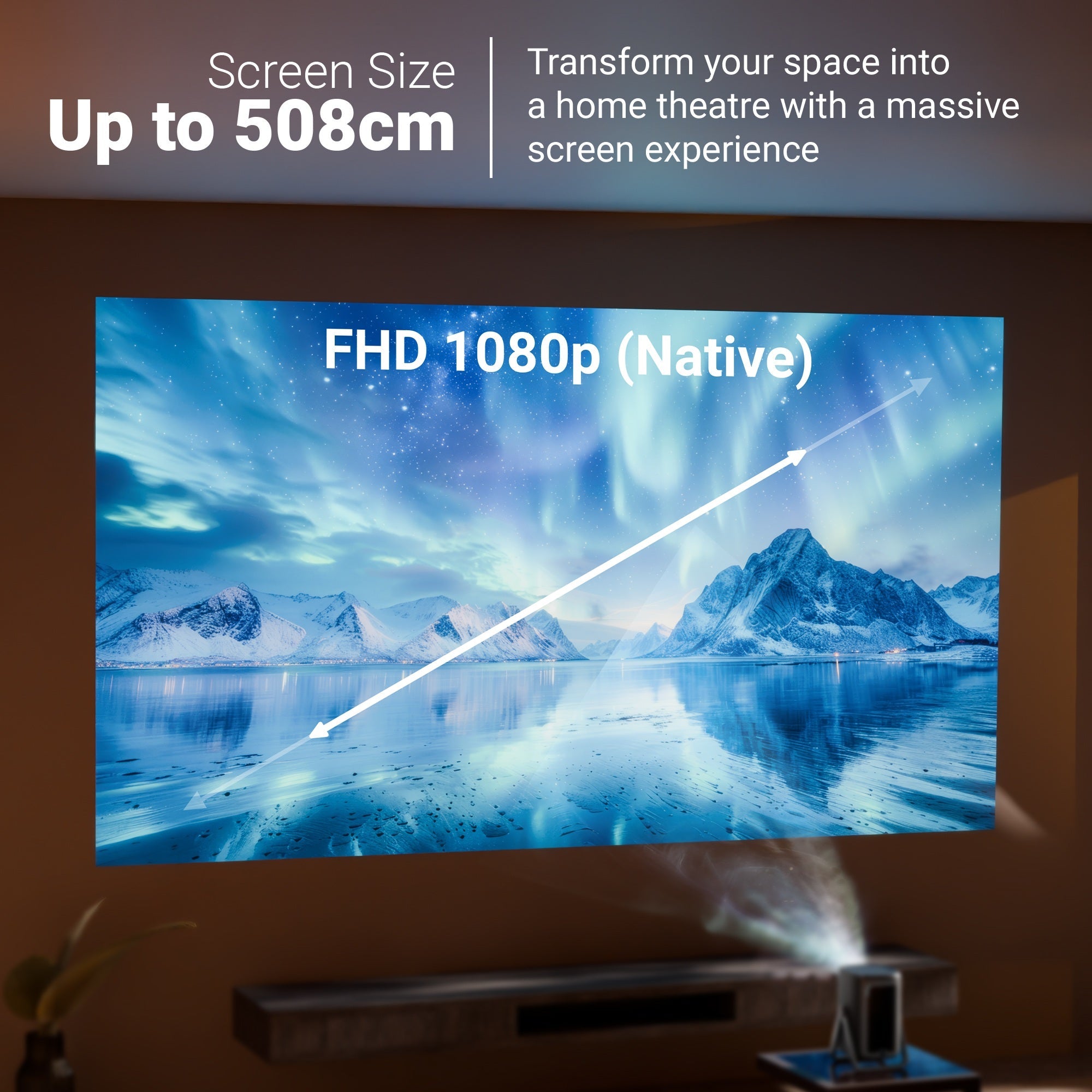 PixaPlay 77G (Official Google TV Projector with 4K support)