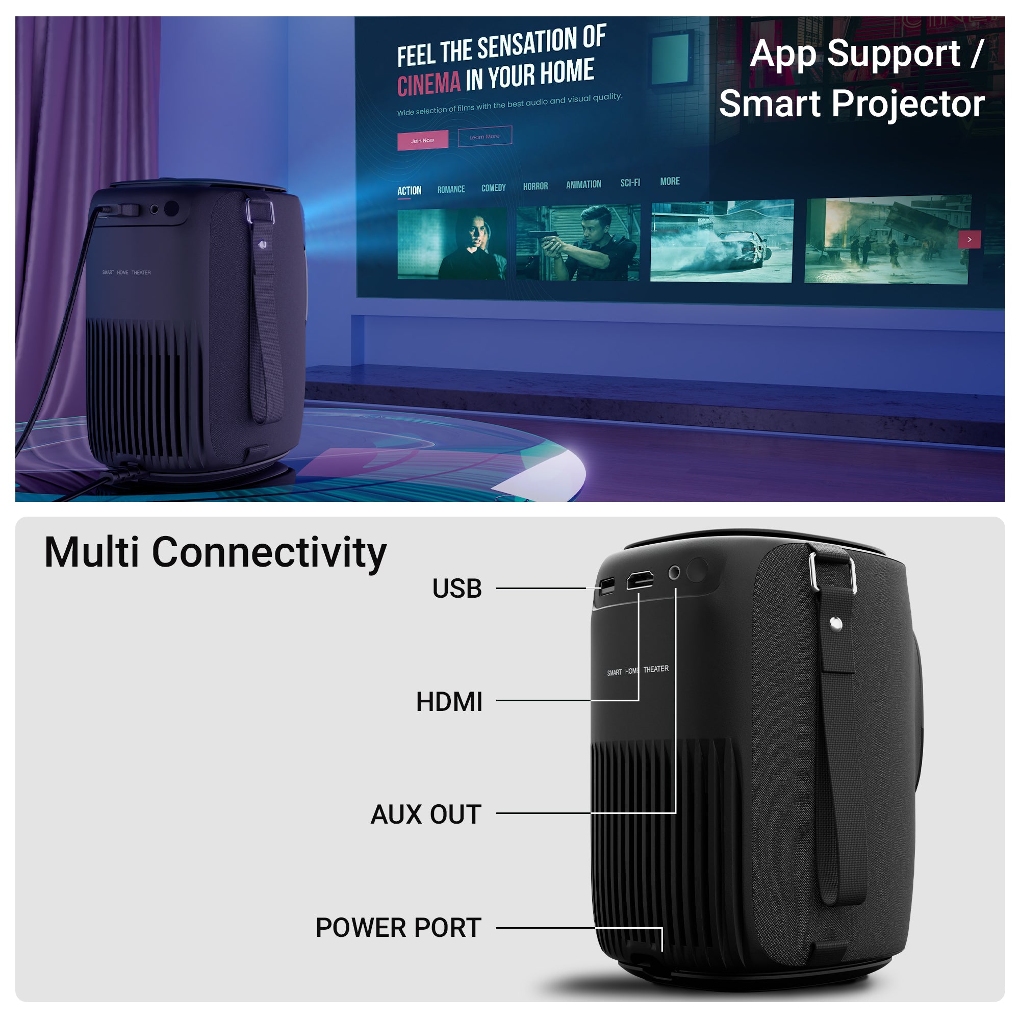 PixaPlay 24 LED Projector