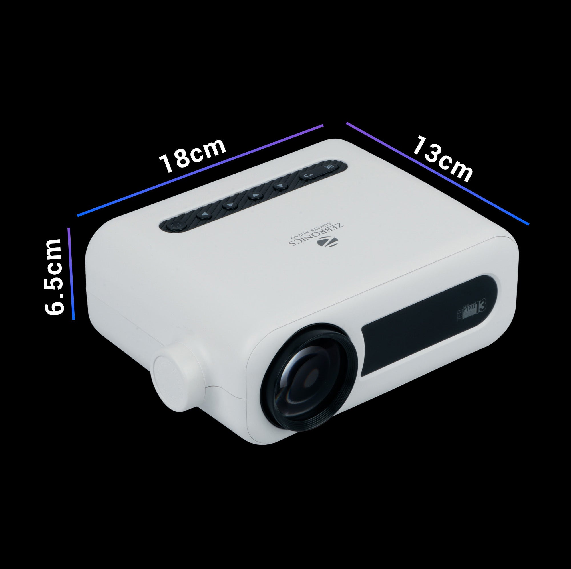 Zeb-PixaPlay 13 - LED Projector - Zebronics