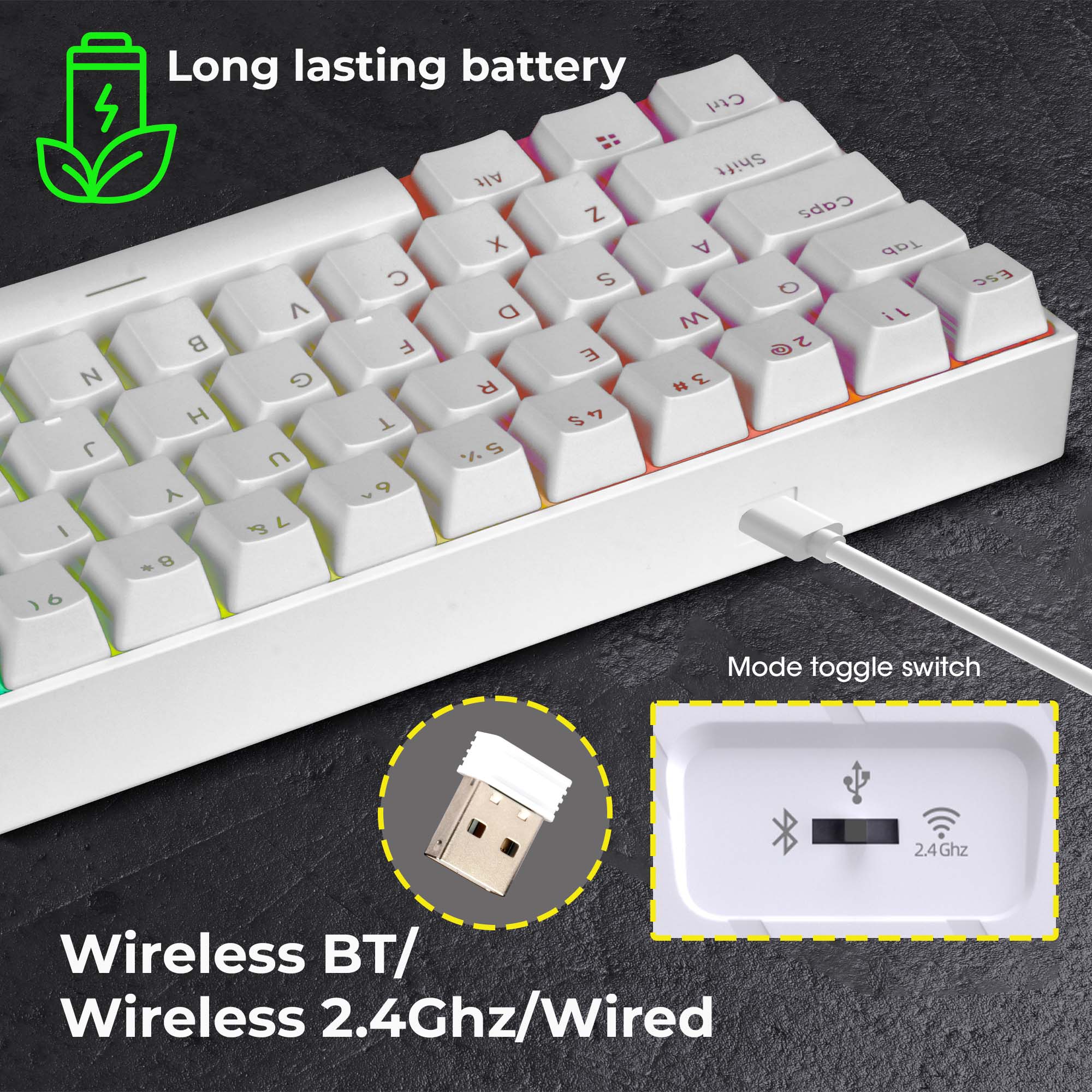 ZEB-Max Ninja - Wireless premium mechanical keyboard - Zebronics