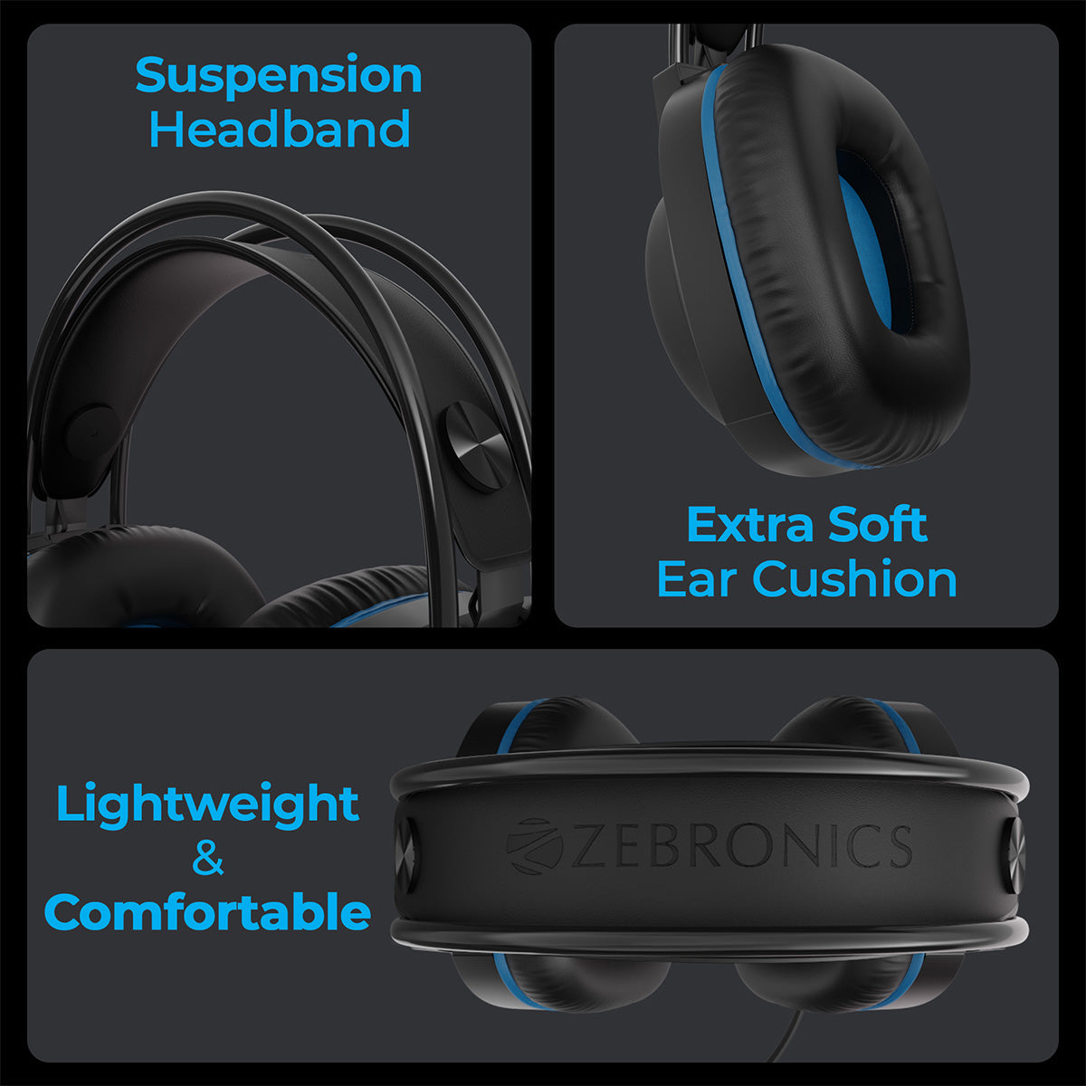 Zebronics gaming discount headphones with mic