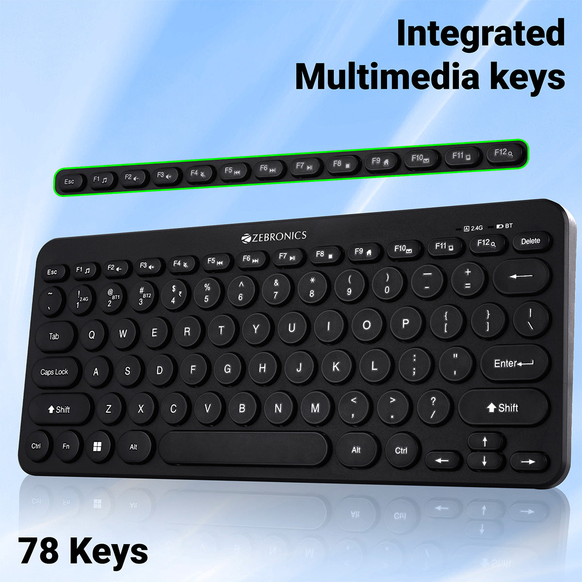 ZEB-K4000MW - Wireless Keyboard - Zebronics