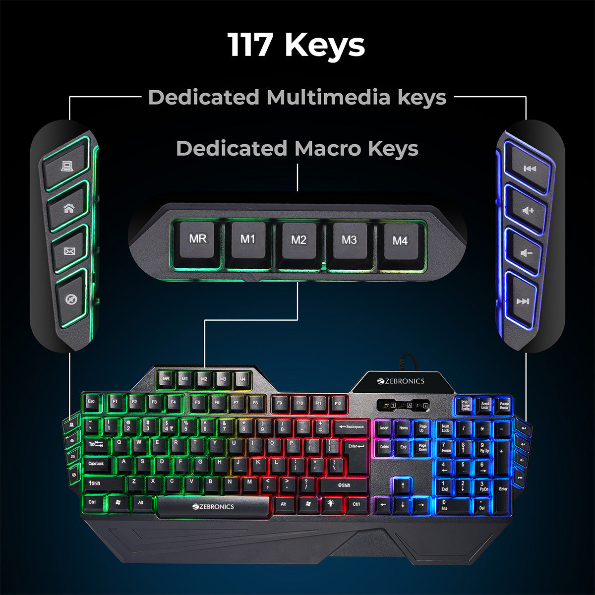 Zeb-Optimus - Keyboard and mouse combo - Zebronics