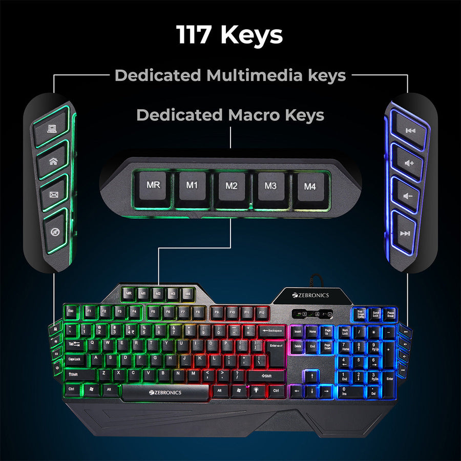 Zeb-Optimus - Gaming Keyboard & Mouse Combo