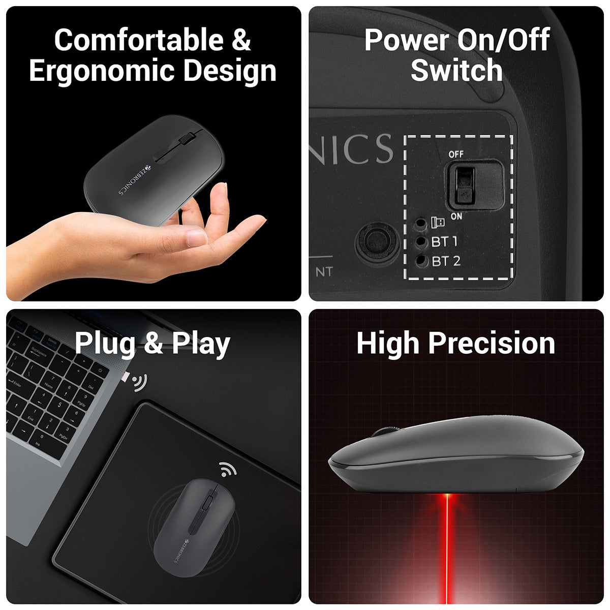 Zeb-Pulse - Wireless Mouse - Zebronics