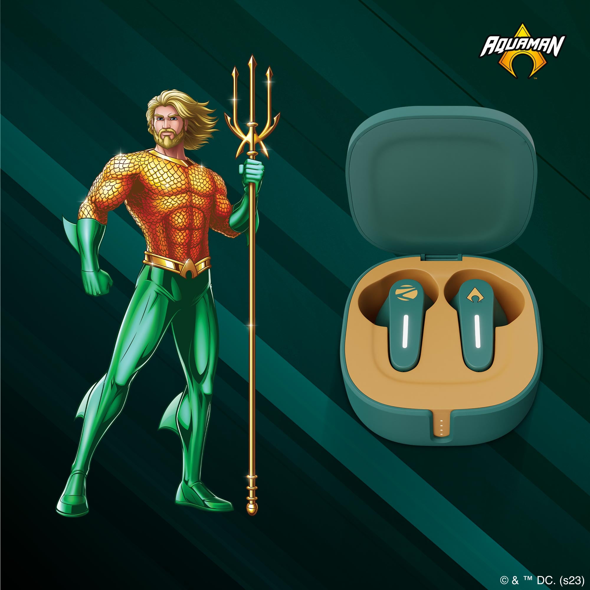 Zeb-Sound Bomb 7 DC Comics Aquaman Edition - Wireless Earbuds - Zebronics