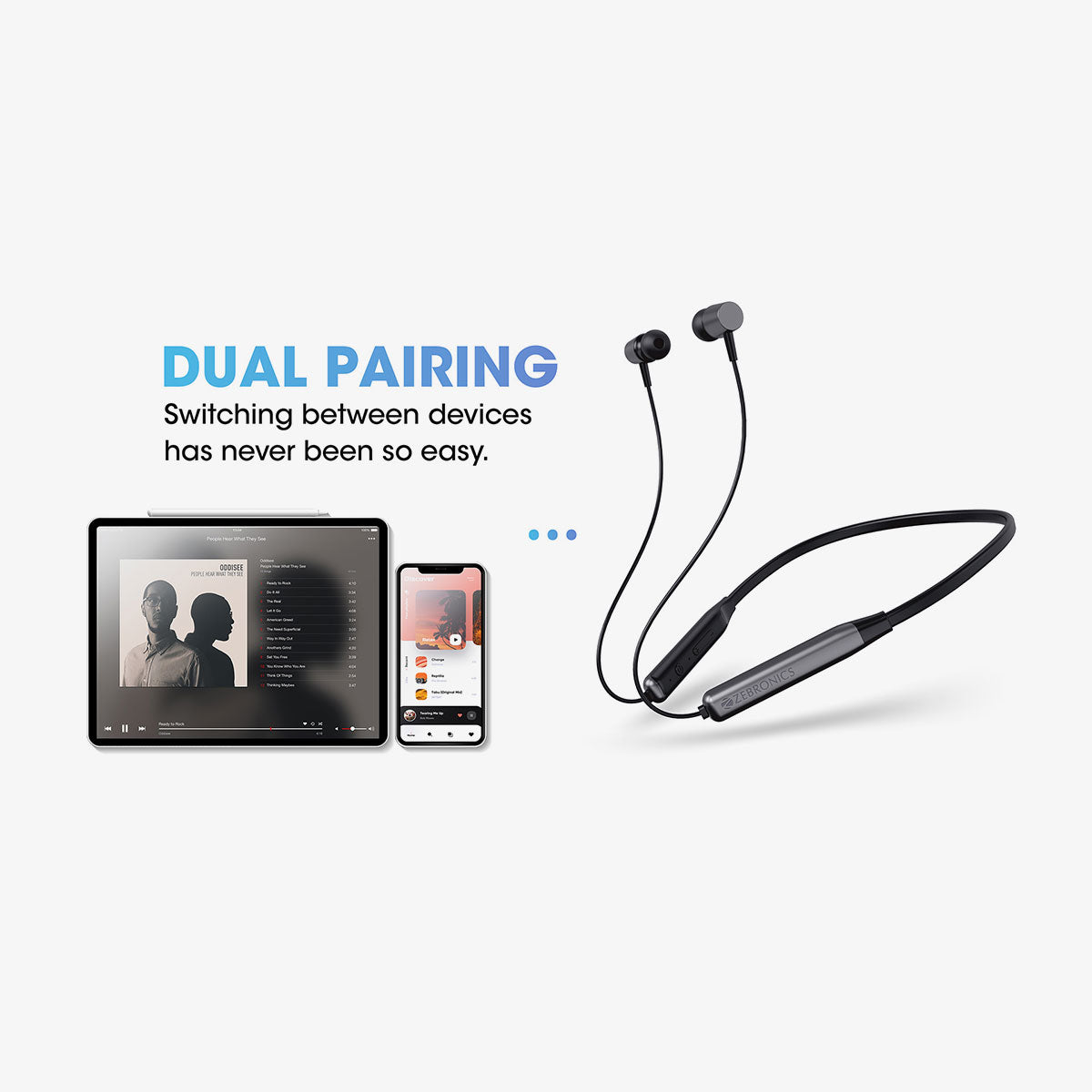 Zeb Evolve Wireless Neckband Earphones with Mic