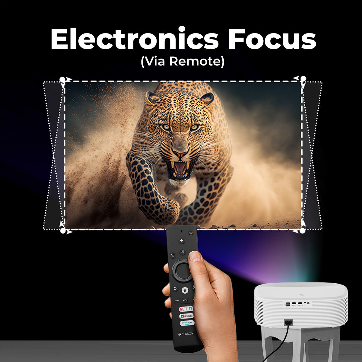 Zeb-PixaPlay 28 - LED Projector - Zebronics