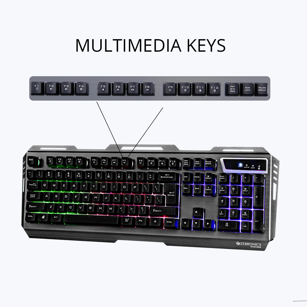 Zeb-Transformer-K - Premium Gaming Keyboard - Zebronics